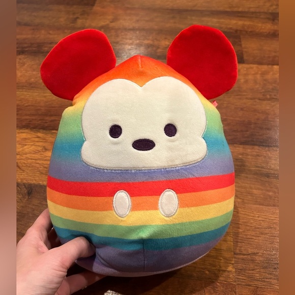 Squishmallows 9" Disney Mickey Mouse 2022 Pride Collection Rainbow - Picture 1 of 7
